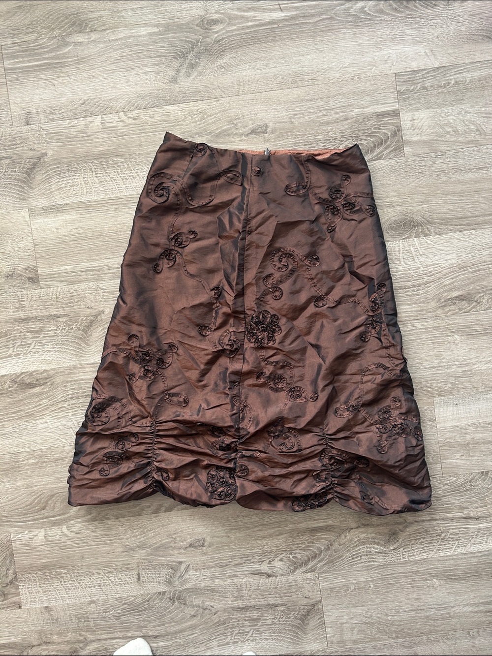 Donna Brown Embroidered Skirt size 6